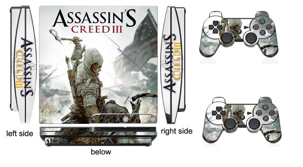 Assassin 211 Vinyl Skin Sticker Protector for Sony PS3 Slim PlayStation 3 Slim and 2 controller skins Stickers
Assassin 211 Vinyl Skin Sticker Protector for Sony PS3 Slim PlayStation 3 Slim and 2 controller skins Stickers