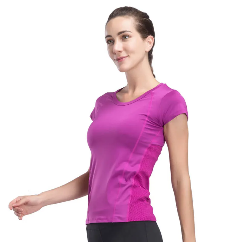 Fitness Women's Quick Drying Shirts Elastic Yoga Sports T Shirt Tights Gym Running Tops Short Sleeve Tees Blouses Shirts Jerseys
Fitness Women's Quick Drying Shirts Elastic Yoga Sports T Shirt Tights Gym Running Tops Short Sleeve Tees Blouses Shirts Jerseys