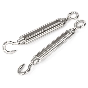 1Pcs M10 238mm Stainless Steel Hook & Eye Turnbuckle Wire Rope Tension turnbuckle strainer fence wire tensioner hook-eye
1Pcs M10 238mm Stainless Steel Hook & Eye Turnbuckle Wire Rope Tension turnbuckle strainer fence wire tensioner hook-eye