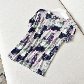 Silk Short Sleeved T-shirt, Double-sided Knitted Printed Large Size 100% NATURAL Silk Neckwear Summer Wear
Silk Short Sleeved T-shirt, Double-sided Knitted Printed Large Size 100% NATURAL Silk Neckwear Summer Wear