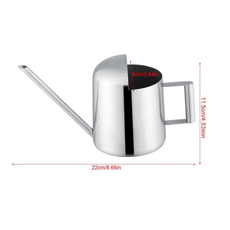 Stainless Steel Watering Can 300/500mL Garden Plant Flower Long Mouth Garden Sprinkling Pot
Stainless Steel Watering Can 300/500mL Garden Plant Flower Long Mouth Garden Sprinkling Pot
