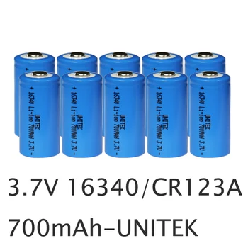 10pcs UNITEK 3.7v 16340 li-ion battery real 700mah CR123A CR 123A rechargeable lithium ion cell for laser flashlight torch
10pcs UNITEK 3.7v 16340 li-ion battery real 700mah CR123A CR 123A rechargeable lithium ion cell for laser flashlight torch