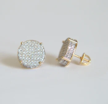 silver color Ear needle 14mm round micro pave cubic zirconia rhodium gold bling hip hop women mens screwback earring
silver color Ear needle 14mm round micro pave cubic zirconia rhodium gold bling hip hop women mens screwback earring