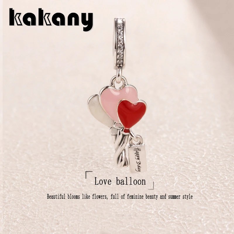 KAKANY 2019 Mother's Day New 925 sterling silver HEART BALLOONS HANGING CHARM Suitable for original women's popular bracelet
KAKANY 2019 Mother's Day New 925 sterling silver HEART BALLOONS HANGING CHARM Suitable for original women's popular bracelet