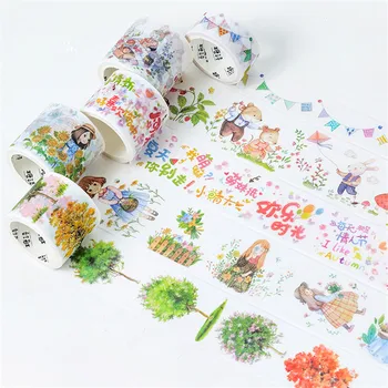 JBFISH Cute kawaii Forest Mist Decorative Washi Tape Diy Scrapbooking Masking Paper Tape School Office Supply 6012
JBFISH Cute kawaii Forest Mist Decorative Washi Tape Diy Scrapbooking Masking Paper Tape School Office Supply 6012