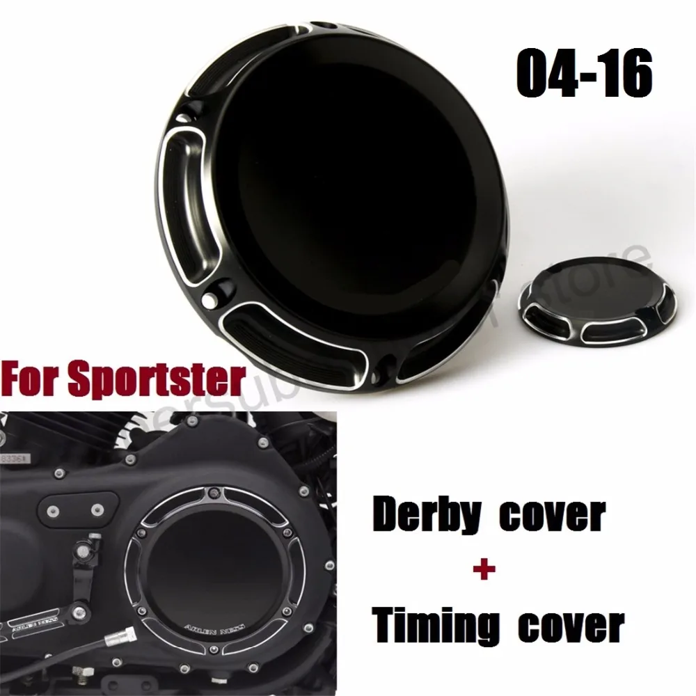 Motorcycle CNC 6-Hole Derby Cover & Timing Timer Covers For harley 2004-2016 XL Sportster black
Motorcycle CNC 6-Hole Derby Cover & Timing Timer Covers For harley 2004-2016 XL Sportster black