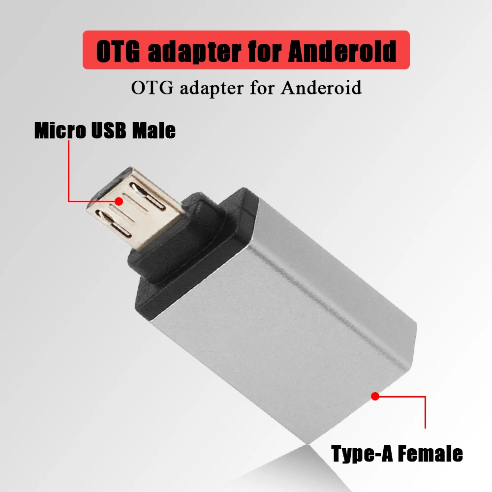 Micro USB to USB OTG Adapter Male to USB 2.0 Micro Adapter Converter for Samsung Xiaomi LG Huawei Android Mobile Phones (4)