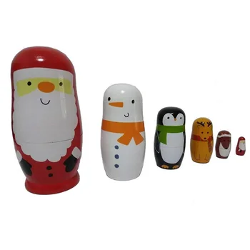 Russian Nesting Wooden Matryoshka Dolls For Baby Hand Painted Decor Novelty Nesting Dolls Baby Toy Santa Claus Doll Wholesale
Russian Nesting Wooden Matryoshka Dolls For Baby Hand Painted Decor Novelty Nesting Dolls Baby Toy Santa Claus Doll Wholesale