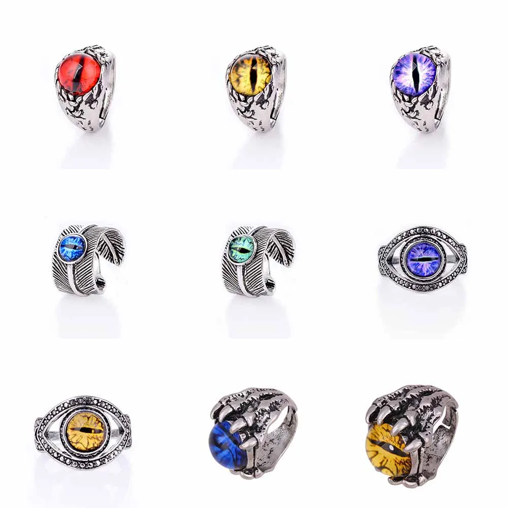 1pc Men's Vintage Dragon Claw Evil Eye Ring Fashion Devil Eyeball Halloween Party Props Stainless Steel Rings Men Jewelry
1pc Men's Vintage Dragon Claw Evil Eye Ring Fashion Devil Eyeball Halloween Party Props Stainless Steel Rings Men Jewelry