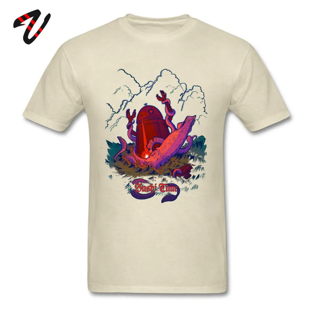 Printed _black T Shirt Slim Fit Short Sleeve Men T-shirts TpicOriginaltitle Printed On Autumn Tshirts Crewneck Sushi Time 21581 beige