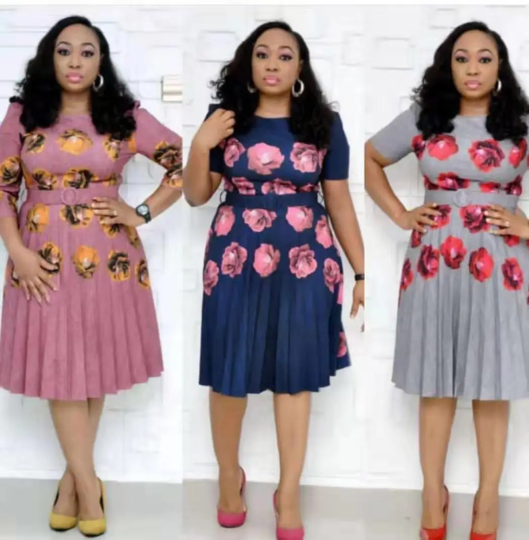 2019 new elegent fashion style summer african women printing plus size dress L-XXL
2019 new elegent fashion style summer african women printing plus size dress L-XXL