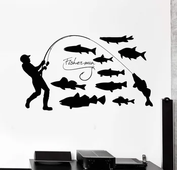 Home Decor Vinyl Wall Decal Fisherman Fishing Hobby Fish Sticker Mural Unique Gift Decal Interior Wallpaper 2KN7
Home Decor Vinyl Wall Decal Fisherman Fishing Hobby Fish Sticker Mural Unique Gift Decal Interior Wallpaper 2KN7