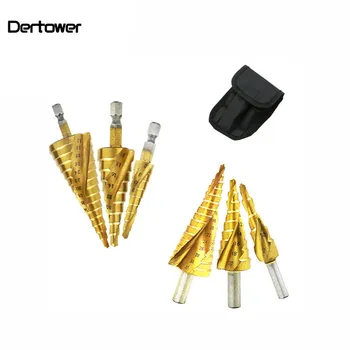 3Pcs Metric Spiral Flute The Pagoda Shape Hole Cutter 4-12/20/32mm HSS Steel Cone Drill Bit Set HSS Steel Step Sharpening DT6
3Pcs Metric Spiral Flute The Pagoda Shape Hole Cutter 4-12/20/32mm HSS Steel Cone Drill Bit Set HSS Steel Step Sharpening DT6