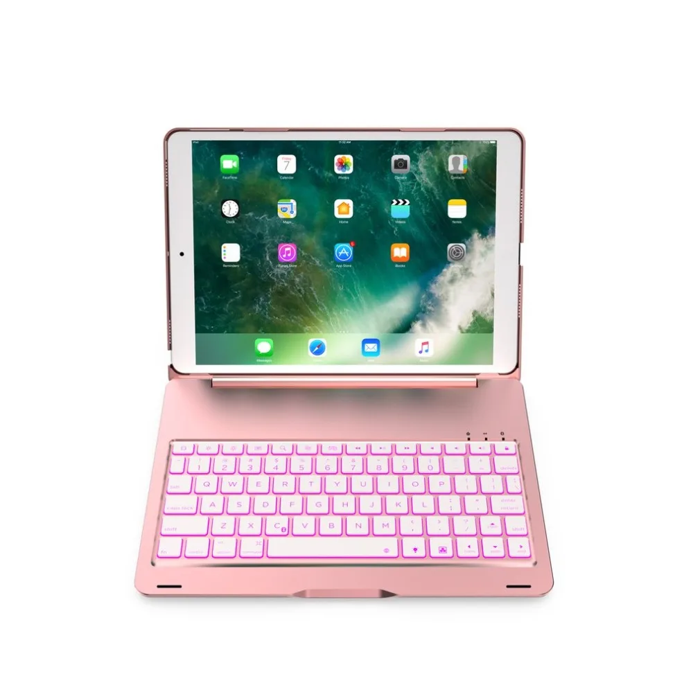 

Backlit Wireless Bluetooth Keyboard Aluminium Smart Keypad Cover Case for iPad Pro 10.5 Tablet Alloy Fingerboard