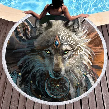 Women Large Bath Towel for Beach Thick Round 3d Wolf Printed Beach Towel Fabric Quick Compressed Towel Tapestry Yoga Mat Blanke
Women Large Bath Towel for Beach Thick Round 3d Wolf Printed Beach Towel Fabric Quick Compressed Towel Tapestry Yoga Mat Blanke