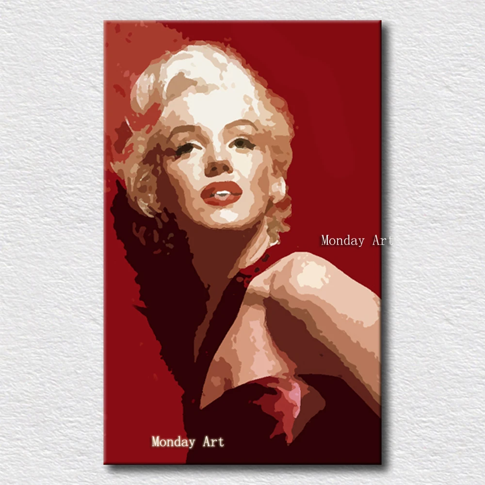 11222World-famous-star-Marilyn-Monroe-oil-paintings-on-canvas-decoration-oil-painting-hand-painted-canvas-pop