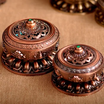 Quality Goods Alloy Tibetan Incense Burner Solemn Exquisite Eight Auspicious Symbols Aroma Burner High Grade Holy Lotus Censer
Quality Goods Alloy Tibetan Incense Burner Solemn Exquisite Eight Auspicious Symbols Aroma Burner High Grade Holy Lotus Censer