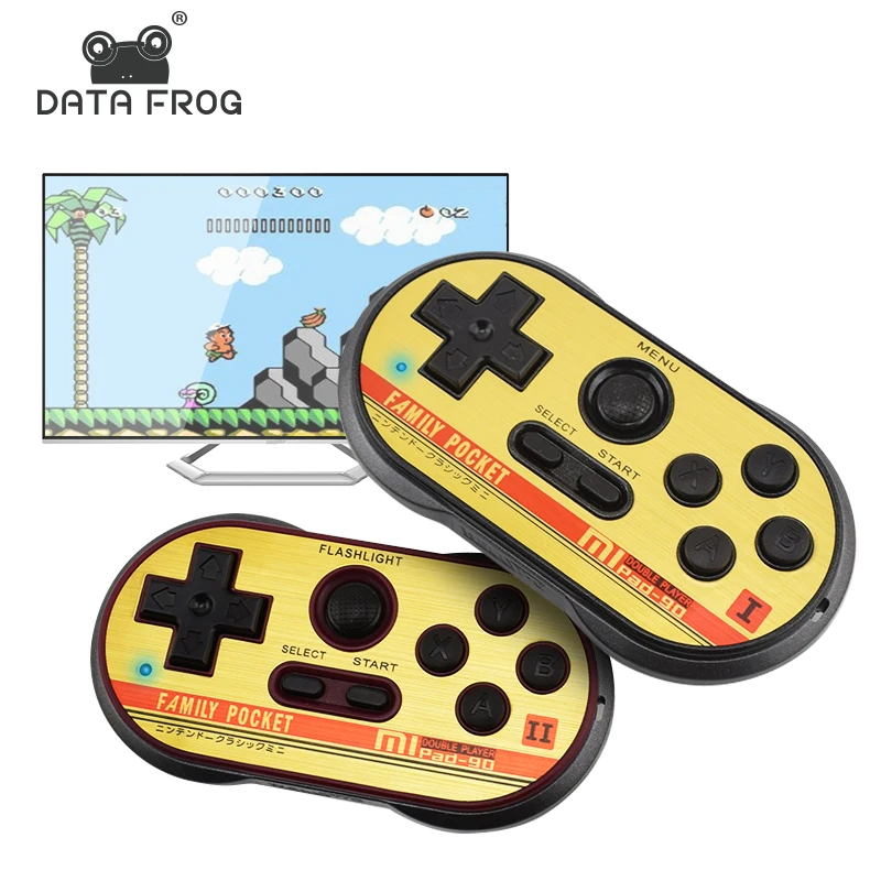 Data Frog Mini Video Gaming Console For FC30 Pro Build In 260 Classic Games 8 Bit Handheld Game Players Support TV Output