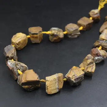 15.5"/strand Raw Tiger Eye Stone Rough Nugget Loose Beads,Natural Yellow Gems Freeform Cut Gravel Chips Pendant Jewelry Making
15.5"/strand Raw Tiger Eye Stone Rough Nugget Loose Beads,Natural Yellow Gems Freeform Cut Gravel Chips Pendant Jewelry Making