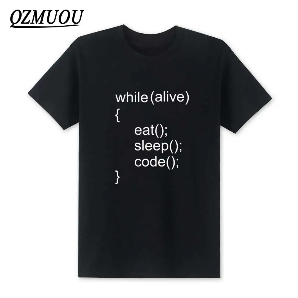 2019 New Summer Men While Alive Eat Sleep Code T Shirts Men Short Sleeve T-shirt Cotton Fashion Java Programmer Tops Tees XS-XXL
2019 New Summer Men While Alive Eat Sleep Code T Shirts Men Short Sleeve T-shirt Cotton Fashion Java Programmer Tops Tees XS-XXL