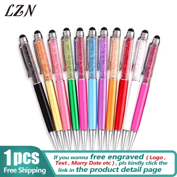 LZN Free Shipping Fashion Creative Stylus Touch Pen Crystal Ballpoint Pen for Writing Stationery Office & School Metal Pens
LZN Free Shipping Fashion Creative Stylus Touch Pen Crystal Ballpoint Pen for Writing Stationery Office & School Metal Pens