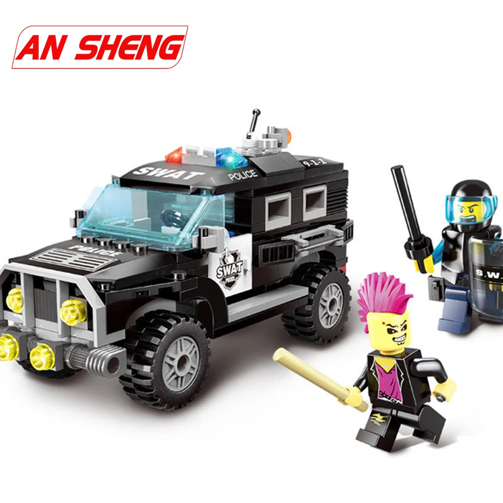 City Police Swat Car Fit Swat City Police Figures Model Building Block Bricks Kids Educational Toys Gift Kids Compatible Legoes
City Police Swat Car Fit Swat City Police Figures Model Building Block Bricks Kids Educational Toys Gift Kids Compatible Legoes