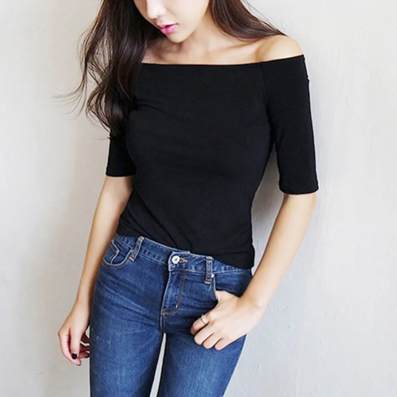 tee shirt femme sexy off the shoulder tops for women tops cotton tshirt Slash neck t-shirt women t shirt summer t shirts 2019
tee shirt femme sexy off the shoulder tops for women tops cotton tshirt Slash neck t-shirt women t shirt summer t shirts 2019
