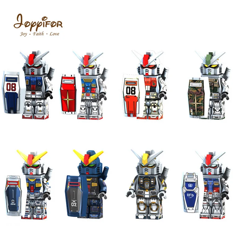 MOBILE SUIT GUNDAM serial 8 pcs colorful Character NinjagoINGlys LegoINGlys building Blocks Action Toys for children
MOBILE SUIT GUNDAM serial 8 pcs colorful Character NinjagoINGlys LegoINGlys building Blocks Action Toys for children