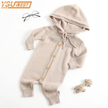 New 2018 Fashion Girls Boys Knitted Rompers Full Sleeve Hooded Kids Jumpsuits Handmade Baby Children Knitted Rompers Matched Hat
New 2018 Fashion Girls Boys Knitted Rompers Full Sleeve Hooded Kids Jumpsuits Handmade Baby Children Knitted Rompers Matched Hat