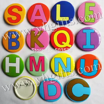 30PCS/LOT,4.5cm(1.7 inch),Colorful alphabet badge,Letters buttons,Students reward,Fashion pins,Team logo,Goody bag.Brooches,OEM
30PCS/LOT,4.5cm(1.7 inch),Colorful alphabet badge,Letters buttons,Students reward,Fashion pins,Team logo,Goody bag.Brooches,OEM