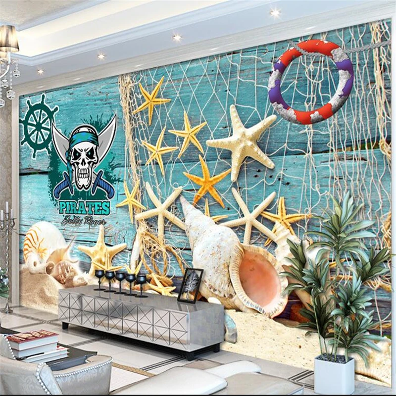 beibehang papel de parede Custom wallpaper Beach Starfish Seashells Pirate HDTV Background Wall papel de parede infantil
beibehang papel de parede Custom wallpaper Beach Starfish Seashells Pirate HDTV Background Wall papel de parede infantil