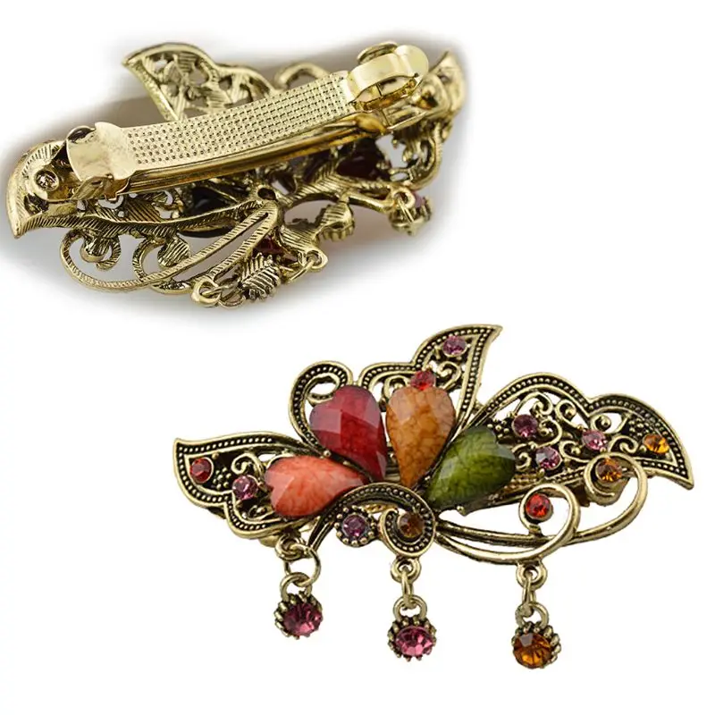 Four-leaf rhinestone Hair Clips Retro Palace Pendant Women Hairpin Hair Accessories Headdress Hairpins Styling Tool Vintage
Four-leaf rhinestone Hair Clips Retro Palace Pendant Women Hairpin Hair Accessories Headdress Hairpins Styling Tool Vintage