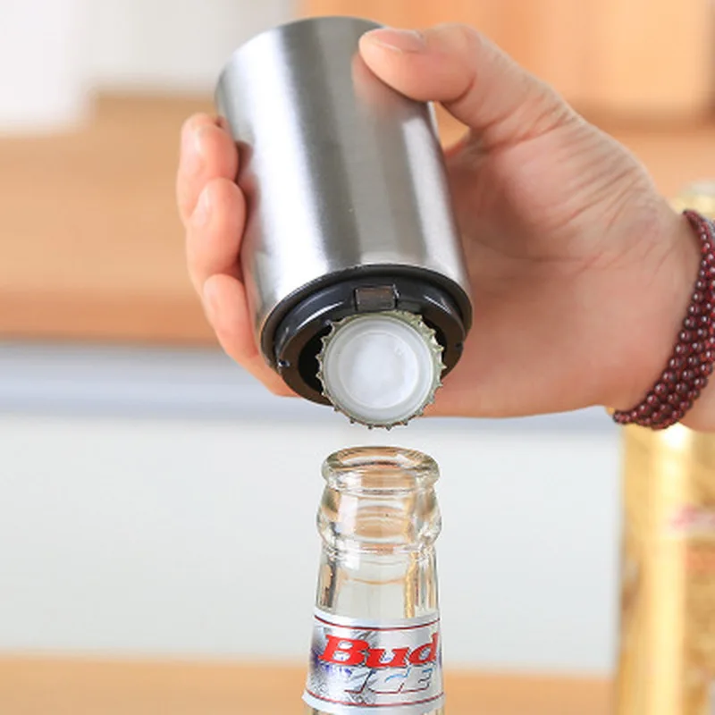 Stainless Steel Beer Bottle Opener Automatic Kitchen Accessories Beer Soda Cap Red Wine Bottle Opener Bar Supplies Kitchen Tool
Stainless Steel Beer Bottle Opener Automatic Kitchen Accessories Beer Soda Cap Red Wine Bottle Opener Bar Supplies Kitchen Tool