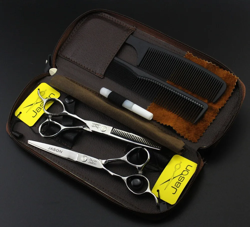 4Pcs Suit Left Hand Hairdressing Scissors 5.5 inch 6 inch Brand Jason Japan 440C Cutting Scissors Thinning Shears Professional
4Pcs Suit Left Hand Hairdressing Scissors 5.5 inch 6 inch Brand Jason Japan 440C Cutting Scissors Thinning Shears Professional