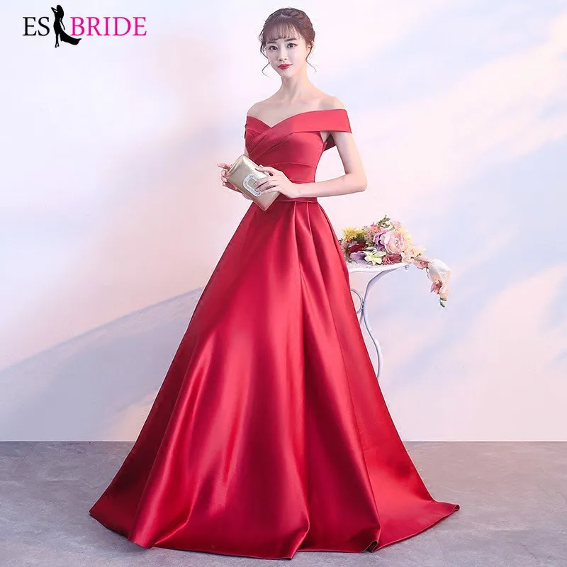 Red Long Dress Evening Dresses Boat-neck Evening Dress A-line Evening Gown Formal Dress Women Elegant Special Occasion ES2457
Red Long Dress Evening Dresses Boat-neck Evening Dress A-line Evening Gown Formal Dress Women Elegant Special Occasion ES2457