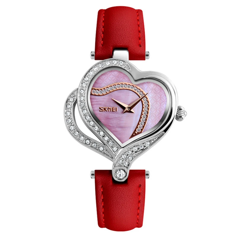 Skmei Luxury Heart Ladies Fashion Quartz Watch Creative Casual Waterproof Watch For Ladies Female reloj mujer Birthday Gift
Skmei Luxury Heart Ladies Fashion Quartz Watch Creative Casual Waterproof Watch For Ladies Female reloj mujer Birthday Gift