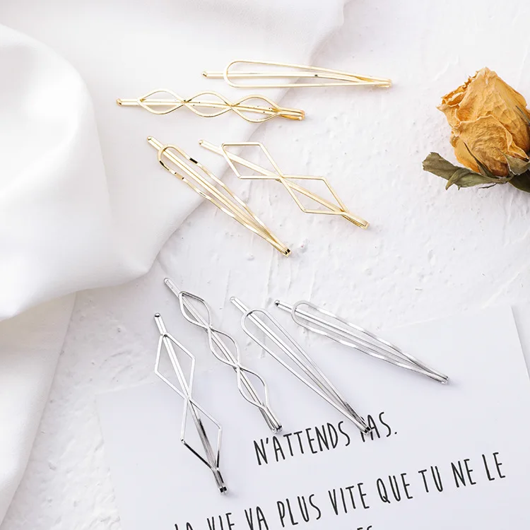 4pcs/set Minimalist Gold Silver Color Rhombus Geometric Hollow Hair Clips For Women Vintage Hair Barrettes Hair Accessories
4pcs/set Minimalist Gold Silver Color Rhombus Geometric Hollow Hair Clips For Women Vintage Hair Barrettes Hair Accessories