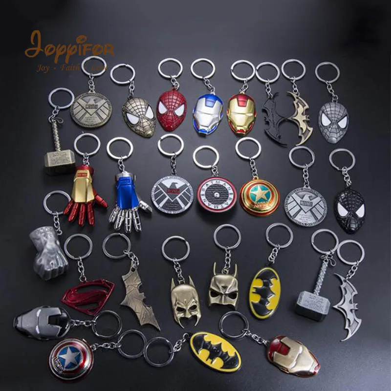 Joyyifor Hot Marvel Avenger Spider man Shield Keychain Infinity Gauntlet Iron man Mask Keychain Toys Keyring Key Gift Toys
Joyyifor Hot Marvel Avenger Spider man Shield Keychain Infinity Gauntlet Iron man Mask Keychain Toys Keyring Key Gift Toys