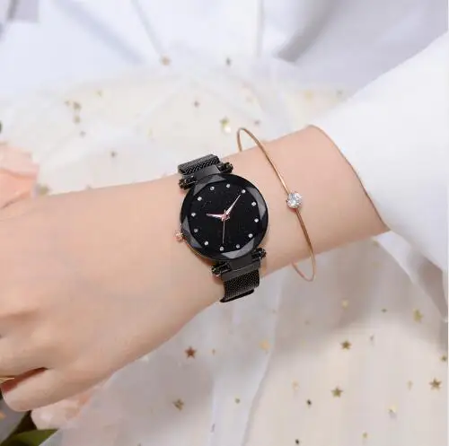 Luxury Women Watches Mesh Ladies Clock Magnet Buckle Starry Diamond Geometric Surface Casual Dress Quartz Wristwatch montre femm
Luxury Women Watches Mesh Ladies Clock Magnet Buckle Starry Diamond Geometric Surface Casual Dress Quartz Wristwatch montre femm