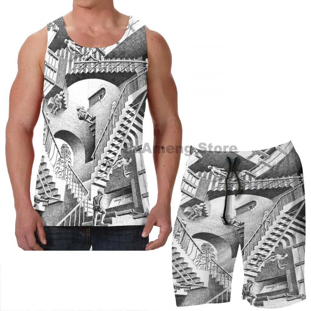 Summer Casual funny print men Tank Tops Women Escher Staircases men Board beach shorts women sets fitness sleeveless vest
Summer Casual funny print men Tank Tops Women Escher Staircases men Board beach shorts women sets fitness sleeveless vest
