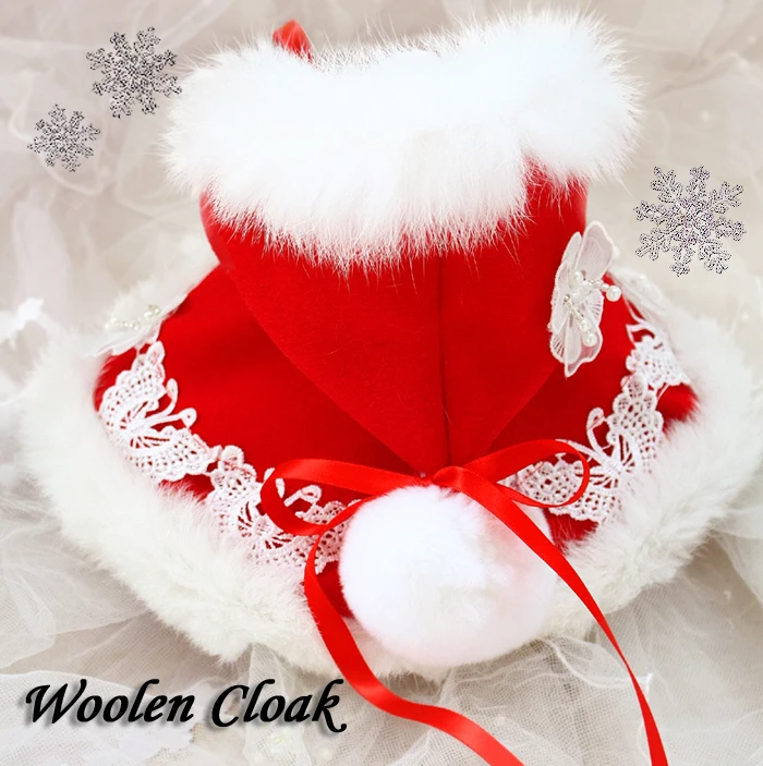 Free shipping handmade high quality exquisite lace flower wool adorable red cloak cappa for dog winter pet clothes
Free shipping handmade high quality exquisite lace flower wool adorable red cloak cappa for dog winter pet clothes