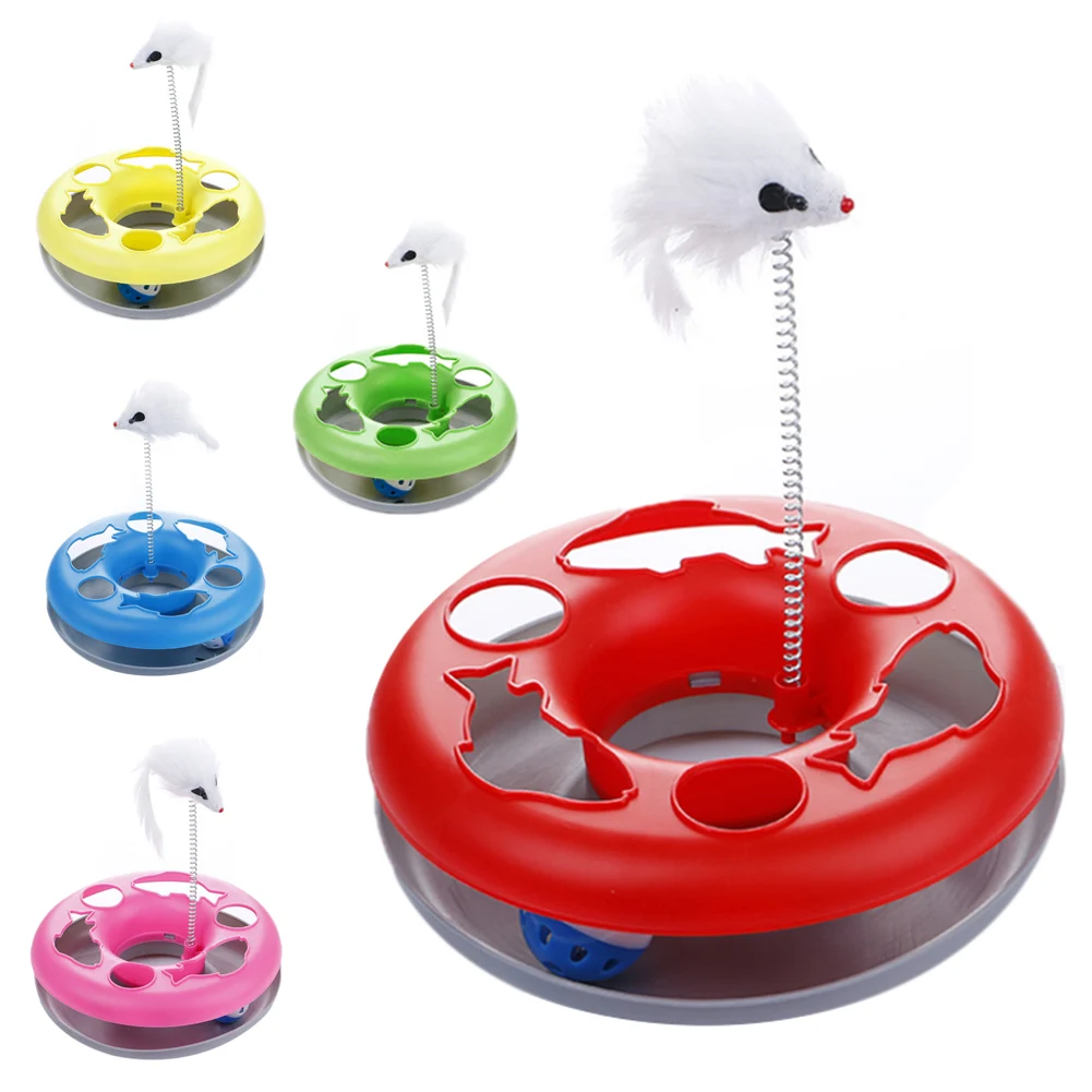 Mouse Spring Cat Toy Single Layer Amusement Plate Cats Training Turntable Interactive Toys Pet Supplies 899
Mouse Spring Cat Toy Single Layer Amusement Plate Cats Training Turntable Interactive Toys Pet Supplies 899