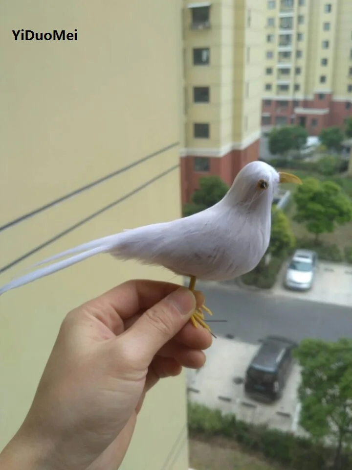 

about 22cm white feathers peace bird model foam&feathers dove ,handicraft,prop,home garden decoration gift a1022