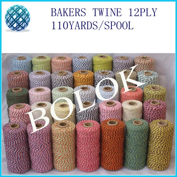 Colored 100% Cotton Baker twine (110yard/spool)35pcs/lot 55 kinds color choose wholesale by free shipping
Colored 100% Cotton Baker twine (110yard/spool)35pcs/lot 55 kinds color choose wholesale by free shipping