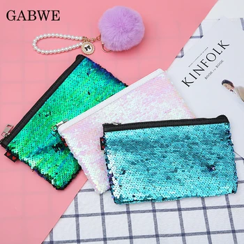 GZBWE Women Fashion Mermaid Sequin Makeup Small Bag Reversible Glitter Cosmetics Bag Makeup Zipper Travel Pouch Neceser Make Up
GZBWE Women Fashion Mermaid Sequin Makeup Small Bag Reversible Glitter Cosmetics Bag Makeup Zipper Travel Pouch Neceser Make Up