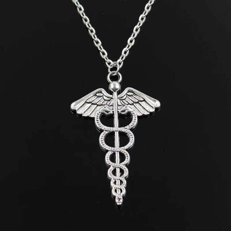 Simple Classic fashion caduceus medicine symbol Antique Silver Pendant Girl Short Long Chain Necklaces Jewelry for women
Simple Classic fashion caduceus medicine symbol Antique Silver Pendant Girl Short Long Chain Necklaces Jewelry for women