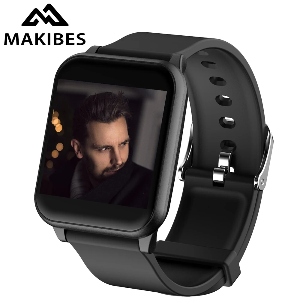 

Makibes B02 Smart watch 1.3" IPS GLASS Screen Fitness Tracker Bracelet IP67Waterproof Sport Smart Watch Blood Pressure Wristband