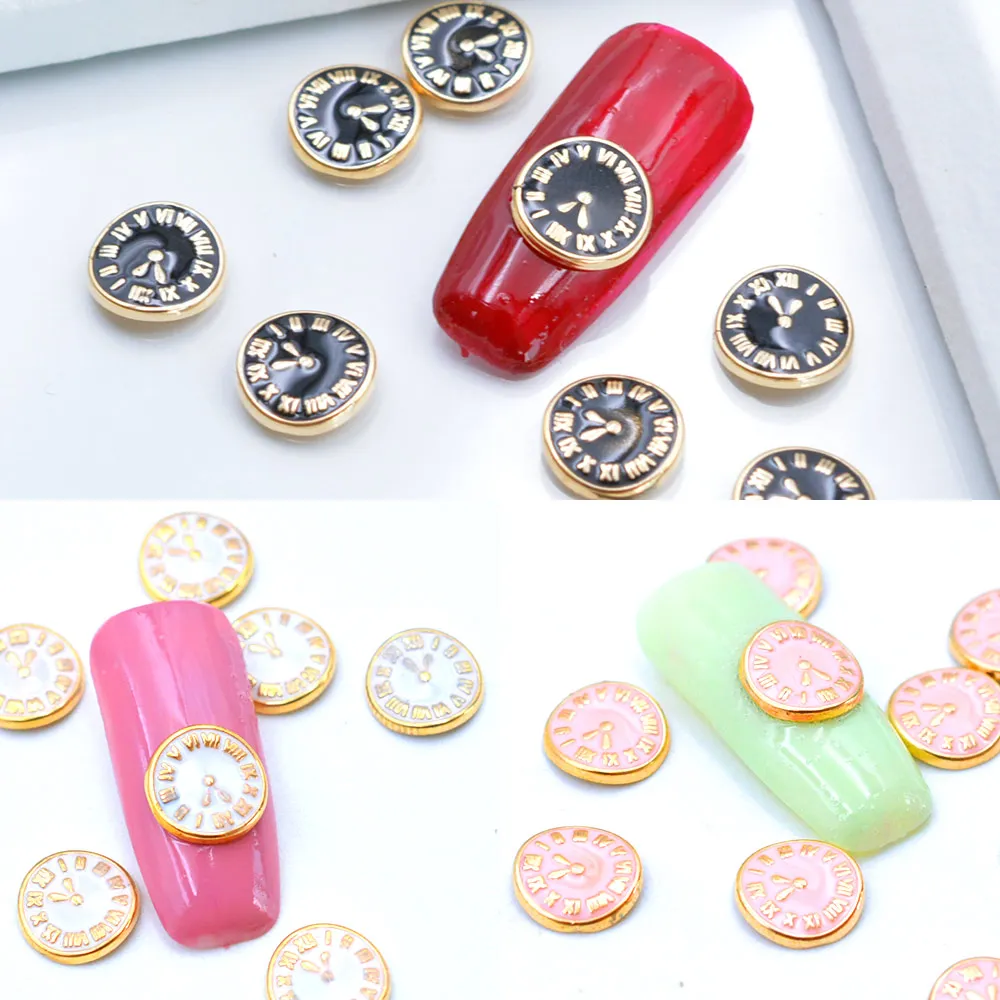 10pcs/pack 3D Rome dial Nail Accessories DIY Clock Shape Nail Supplies Nail Charms
10pcs/pack 3D Rome dial Nail Accessories DIY Clock Shape Nail Supplies Nail Charms