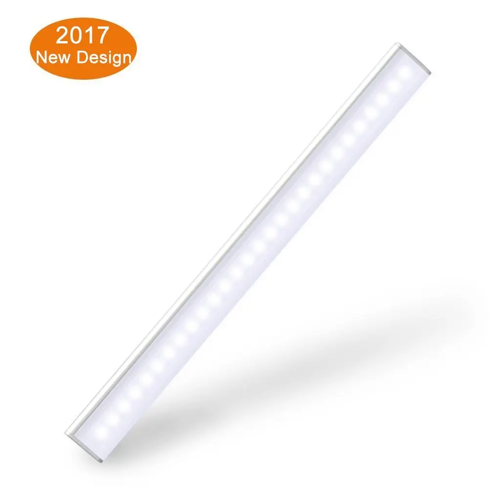 Image Rechargeable 27LEDs Motion Sensor Light 4 Mode Switch LED Closet Light Night Lamp for Cabinet, Pantry, Counter