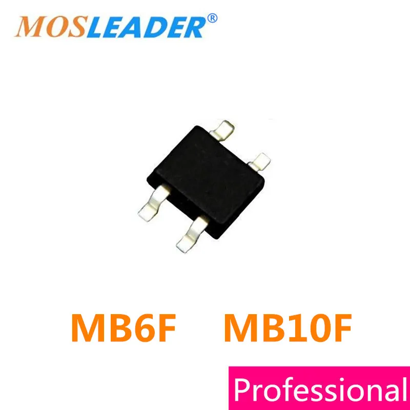 Mosleader 5000PCS MB6F MB10F SOP4 SMDF Thicker package 0.5A 500mA 600V 1KV 1000V High quality
Mosleader 5000PCS MB6F MB10F SOP4 SMDF Thicker package 0.5A 500mA 600V 1KV 1000V High quality
